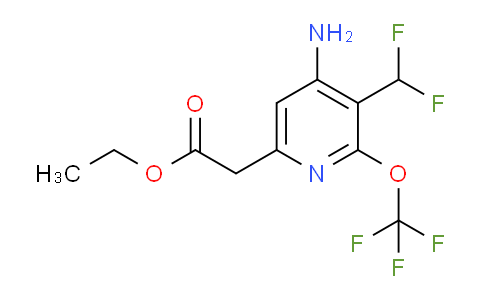 AM19409 | 1806098-82-7 | Ethyl 4-amino-3-(difluoromethyl)-2-(trifluoromethoxy)pyridine-6-acetate