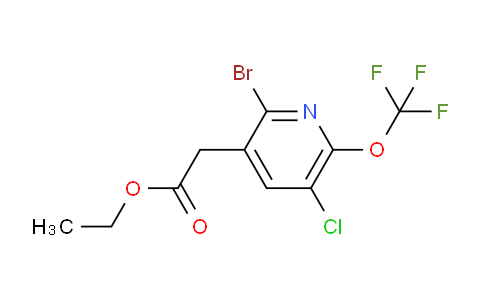 Ethyl 2-bromo-5-chloro-6-(trifluoromethoxy)pyridine-3-acetate