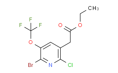 Ethyl 2-bromo-6-chloro-3-(trifluoromethoxy)pyridine-5-acetate