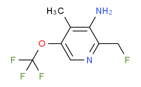 3-Amino-2-(fluoromethyl)-4-methyl-5-(trifluoromethoxy)pyridine