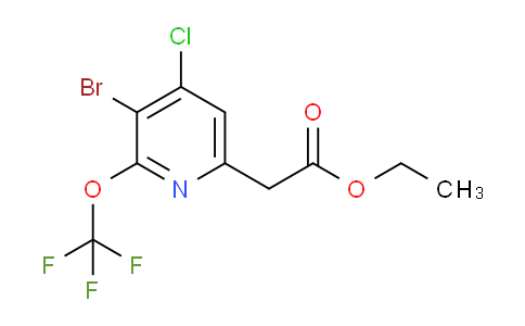 AM19433 | 1804540-10-0 | Ethyl 3-bromo-4-chloro-2-(trifluoromethoxy)pyridine-6-acetate