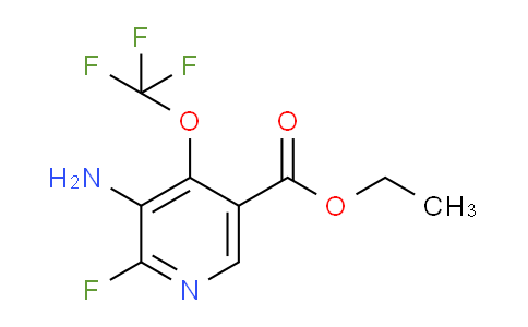 Ethyl 3-amino-2-fluoro-4-(trifluoromethoxy)pyridine-5-carboxylate