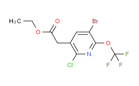 Ethyl 3-bromo-6-chloro-2-(trifluoromethoxy)pyridine-5-acetate