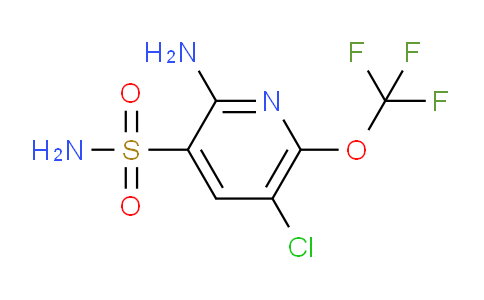 2-Amino-5-chloro-6-(trifluoromethoxy)pyridine-3-sulfonamide