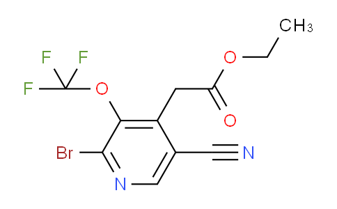 AM19474 | 1804589-80-7 | Ethyl 2-bromo-5-cyano-3-(trifluoromethoxy)pyridine-4-acetate
