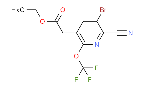 AM19491 | 1803985-12-7 | Ethyl 3-bromo-2-cyano-6-(trifluoromethoxy)pyridine-5-acetate