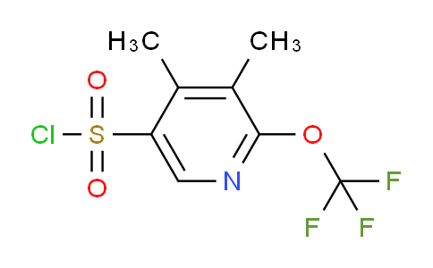 3,4-Dimethyl-2-(trifluoromethoxy)pyridine-5-sulfonyl chloride