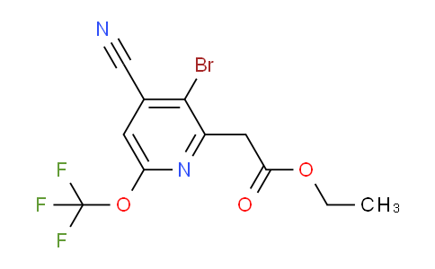 AM19496 | 1804395-75-2 | Ethyl 3-bromo-4-cyano-6-(trifluoromethoxy)pyridine-2-acetate