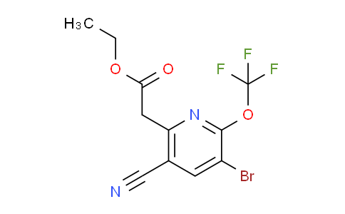 AM19499 | 1803618-17-8 | Ethyl 3-bromo-5-cyano-2-(trifluoromethoxy)pyridine-6-acetate