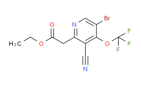 AM19501 | 1806157-01-6 | Ethyl 5-bromo-3-cyano-4-(trifluoromethoxy)pyridine-2-acetate