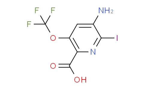 3-Amino-2-iodo-5-(trifluoromethoxy)pyridine-6-carboxylic acid