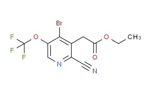 Ethyl 4-bromo-2-cyano-5-(trifluoromethoxy)pyridine-3-acetate