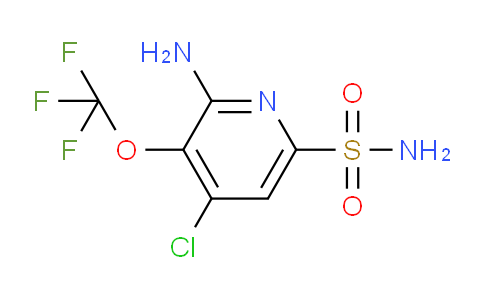 2-Amino-4-chloro-3-(trifluoromethoxy)pyridine-6-sulfonamide
