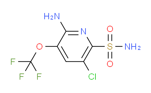 2-Amino-5-chloro-3-(trifluoromethoxy)pyridine-6-sulfonamide