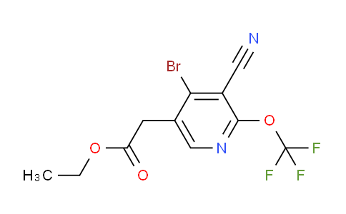 AM19510 | 1806027-44-0 | Ethyl 4-bromo-3-cyano-2-(trifluoromethoxy)pyridine-5-acetate
