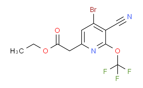AM19511 | 1804589-89-6 | Ethyl 4-bromo-3-cyano-2-(trifluoromethoxy)pyridine-6-acetate