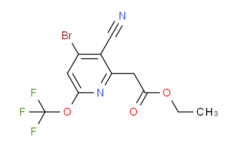 AM19514 | 1804665-59-5 | Ethyl 4-bromo-3-cyano-6-(trifluoromethoxy)pyridine-2-acetate