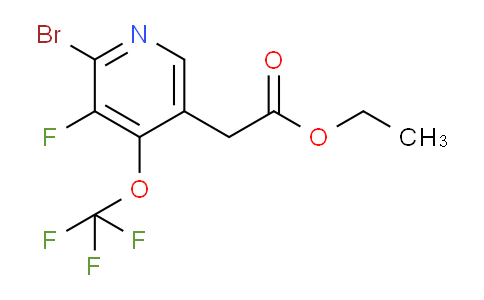 Ethyl 2-bromo-3-fluoro-4-(trifluoromethoxy)pyridine-5-acetate