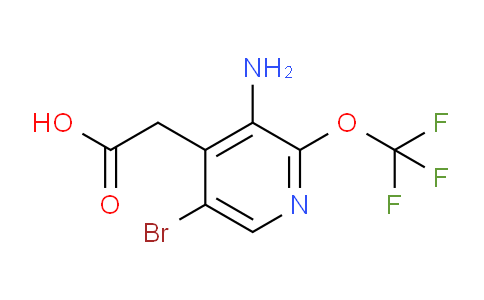 3-Amino-5-bromo-2-(trifluoromethoxy)pyridine-4-acetic acid