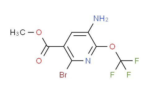 Methyl 3-amino-6-bromo-2-(trifluoromethoxy)pyridine-5-carboxylate