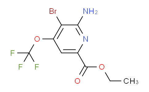 Ethyl 2-amino-3-bromo-4-(trifluoromethoxy)pyridine-6-carboxylate