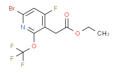 Ethyl 6-bromo-4-fluoro-2-(trifluoromethoxy)pyridine-3-acetate