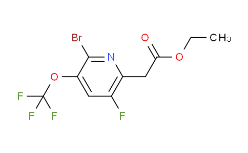 Ethyl 2-bromo-5-fluoro-3-(trifluoromethoxy)pyridine-6-acetate