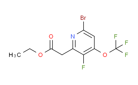 Ethyl 6-bromo-3-fluoro-4-(trifluoromethoxy)pyridine-2-acetate