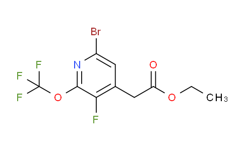 Ethyl 6-bromo-3-fluoro-2-(trifluoromethoxy)pyridine-4-acetate