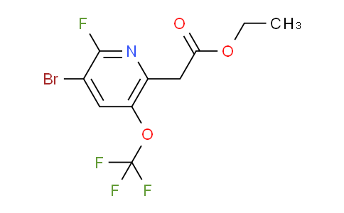 Ethyl 3-bromo-2-fluoro-5-(trifluoromethoxy)pyridine-6-acetate