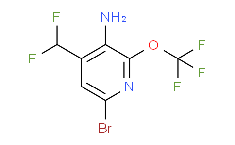 AM195528 | 1804016-70-3 | 3-Amino-6-bromo-4-(difluoromethyl)-2-(trifluoromethoxy)pyridine