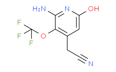 2-Amino-6-hydroxy-3-(trifluoromethoxy)pyridine-4-acetonitrile