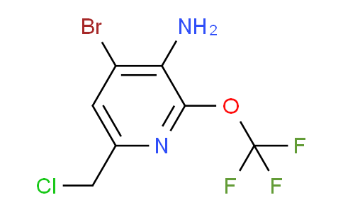 3-Amino-4-bromo-6-(chloromethyl)-2-(trifluoromethoxy)pyridine