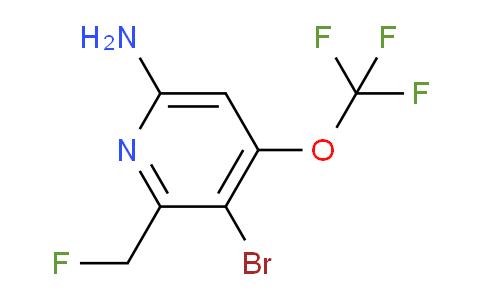 6-Amino-3-bromo-2-(fluoromethyl)-4-(trifluoromethoxy)pyridine