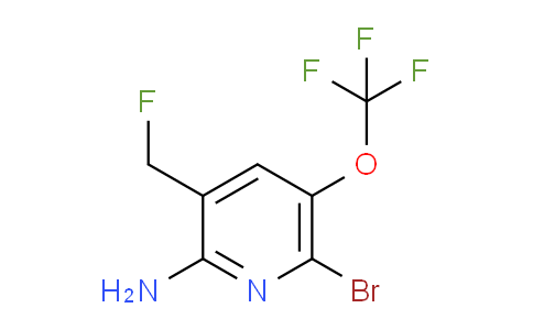 2-Amino-6-bromo-3-(fluoromethyl)-5-(trifluoromethoxy)pyridine