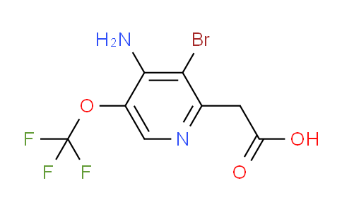 4-Amino-3-bromo-5-(trifluoromethoxy)pyridine-2-acetic acid