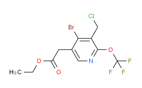 AM19575 | 1804450-79-0 | Ethyl 4-bromo-3-(chloromethyl)-2-(trifluoromethoxy)pyridine-5-acetate