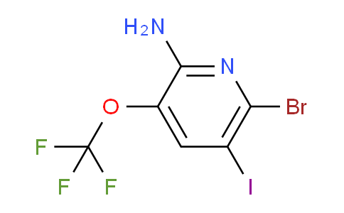 2-Amino-6-bromo-5-iodo-3-(trifluoromethoxy)pyridine