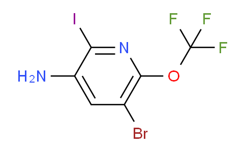 3-Amino-5-bromo-2-iodo-6-(trifluoromethoxy)pyridine