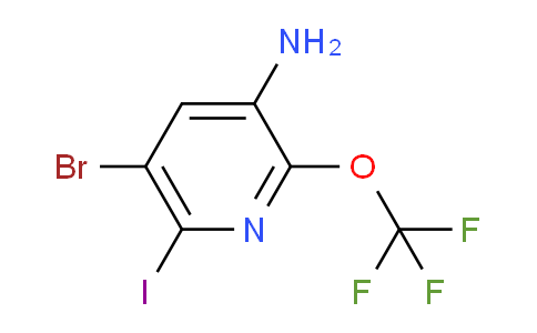 3-Amino-5-bromo-6-iodo-2-(trifluoromethoxy)pyridine