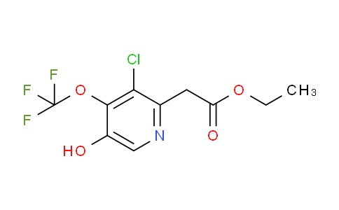Ethyl 3-chloro-5-hydroxy-4-(trifluoromethoxy)pyridine-2-acetate