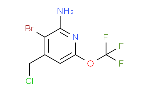 2-Amino-3-bromo-4-(chloromethyl)-6-(trifluoromethoxy)pyridine