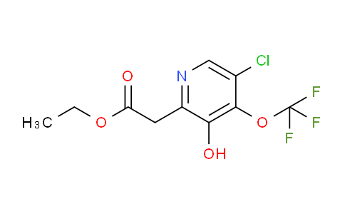Ethyl 5-chloro-3-hydroxy-4-(trifluoromethoxy)pyridine-2-acetate