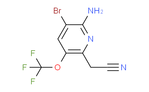 2-Amino-3-bromo-5-(trifluoromethoxy)pyridine-6-acetonitrile