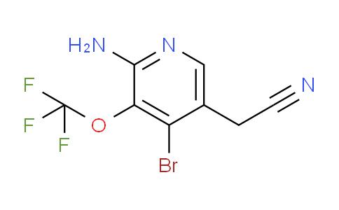 2-Amino-4-bromo-3-(trifluoromethoxy)pyridine-5-acetonitrile