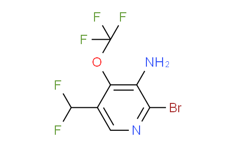 3-Amino-2-bromo-5-(difluoromethyl)-4-(trifluoromethoxy)pyridine