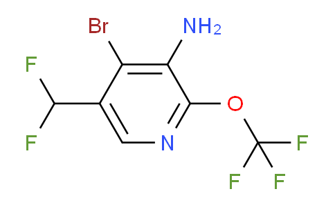 AM195986 | 1804036-20-1 | 3-Amino-4-bromo-5-(difluoromethyl)-2-(trifluoromethoxy)pyridine