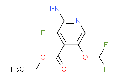 Ethyl 2-amino-3-fluoro-5-(trifluoromethoxy)pyridine-4-carboxylate
