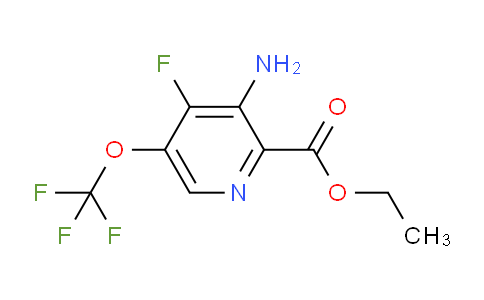 Ethyl 3-amino-4-fluoro-5-(trifluoromethoxy)pyridine-2-carboxylate