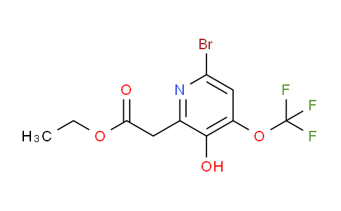 Ethyl 6-bromo-3-hydroxy-4-(trifluoromethoxy)pyridine-2-acetate